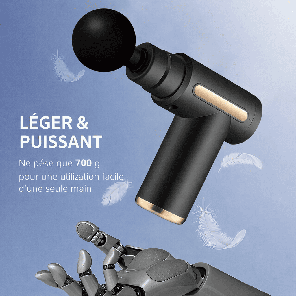 Pistolet de Massage - 4 Têtes
